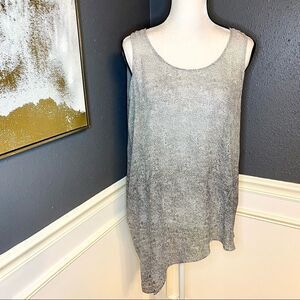 Eileen Fisher Asymmetrical 100% silk draped tank